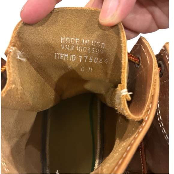 Women's Bean Duck Leather Boots, 8" - Waterproof Brown Tan size 6 - Picture 7 of 8